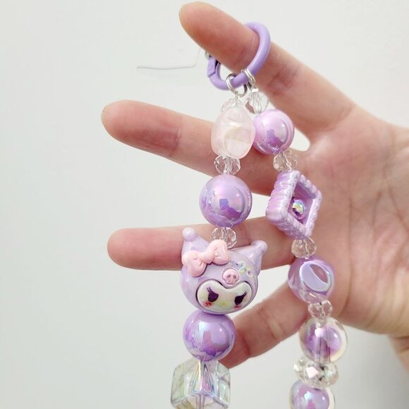 Brand New Handmade Kuromi Phone Charms Keychain - Picture 3 of 8